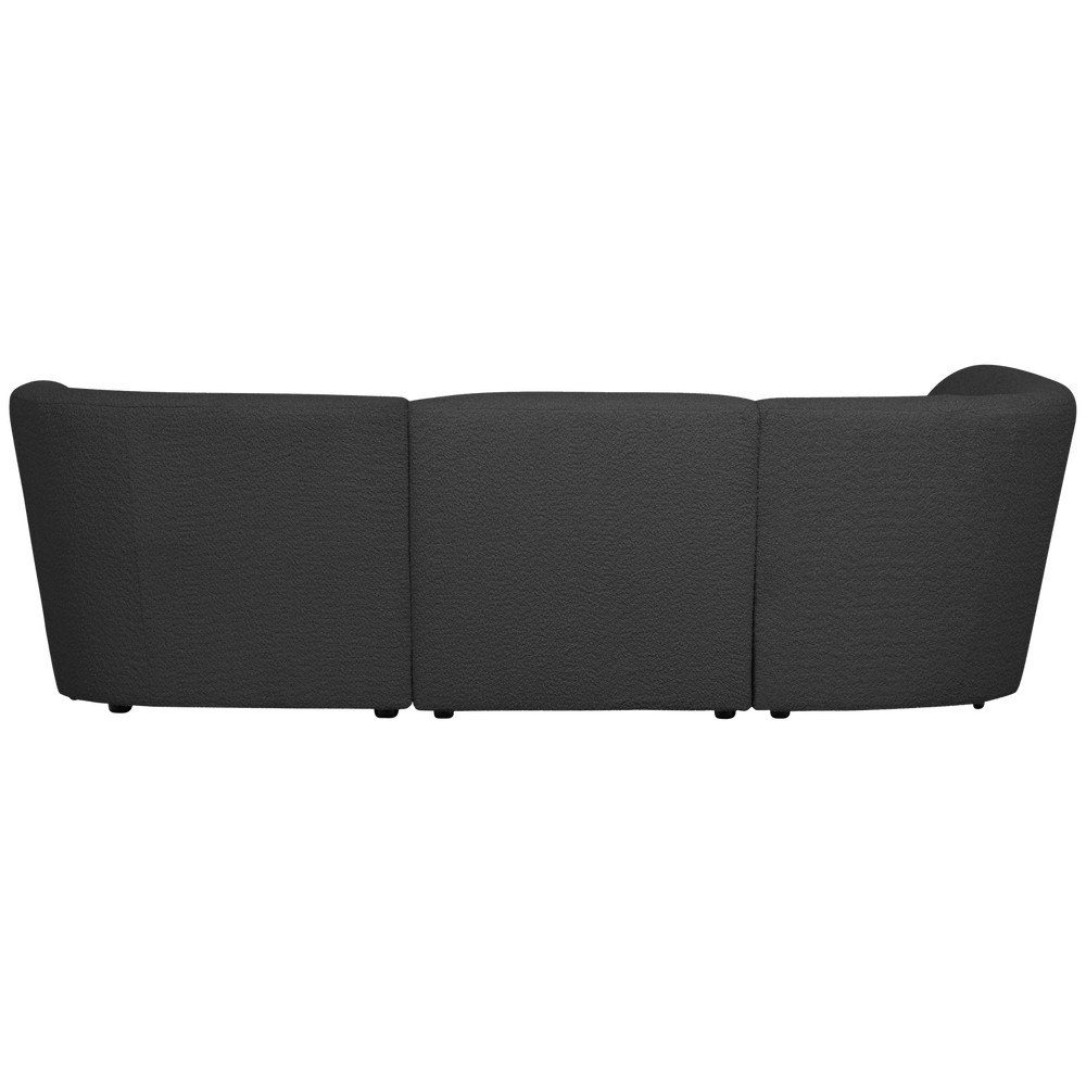 3 Vietų Su Kairės Pusės Kušete COCO, buklė, tamsiai pilka