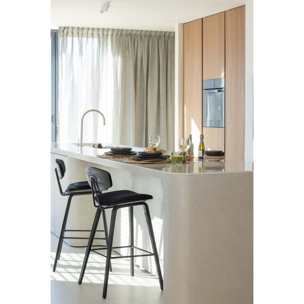 Baro kėdė SENN, juodas veliūras