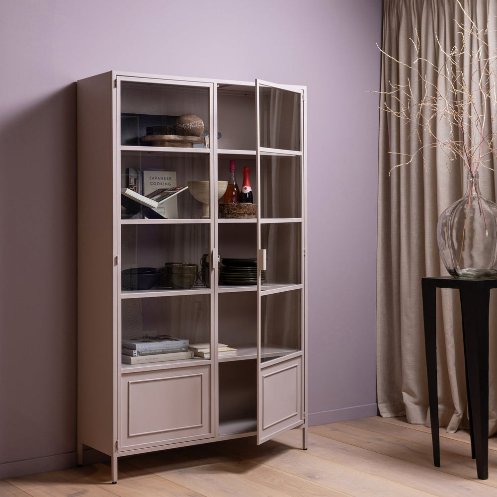 Display cabinet RONJA XL, soft pink