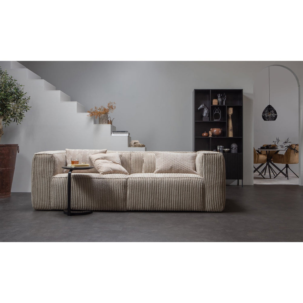 BEAN Sofa, 3.5-Seater, fabric, travertine