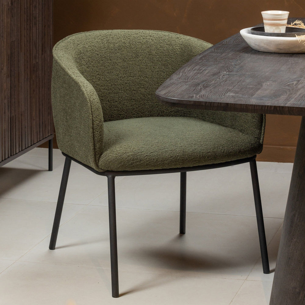 LEON DINING CHAIR FOREST GREEN