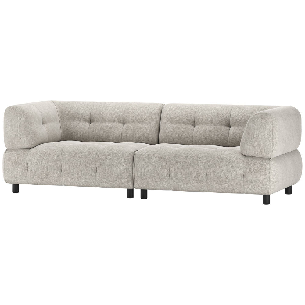 LOUIS 3-vietų sofa, pilka spalva