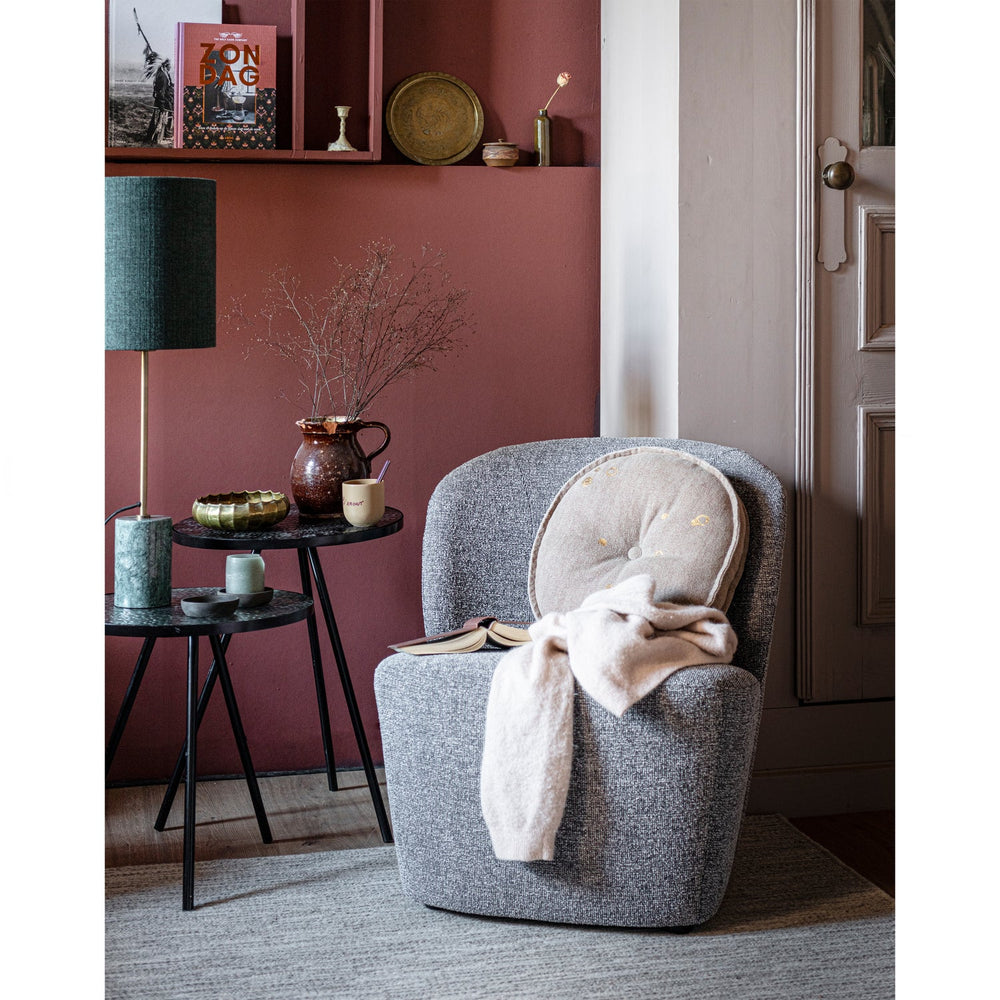Armchair LOFTY grey melange