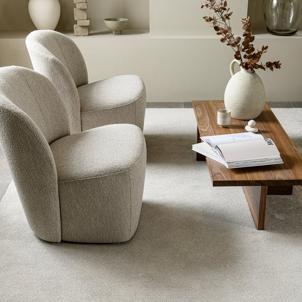 Armchair LOFTY bouclé natural