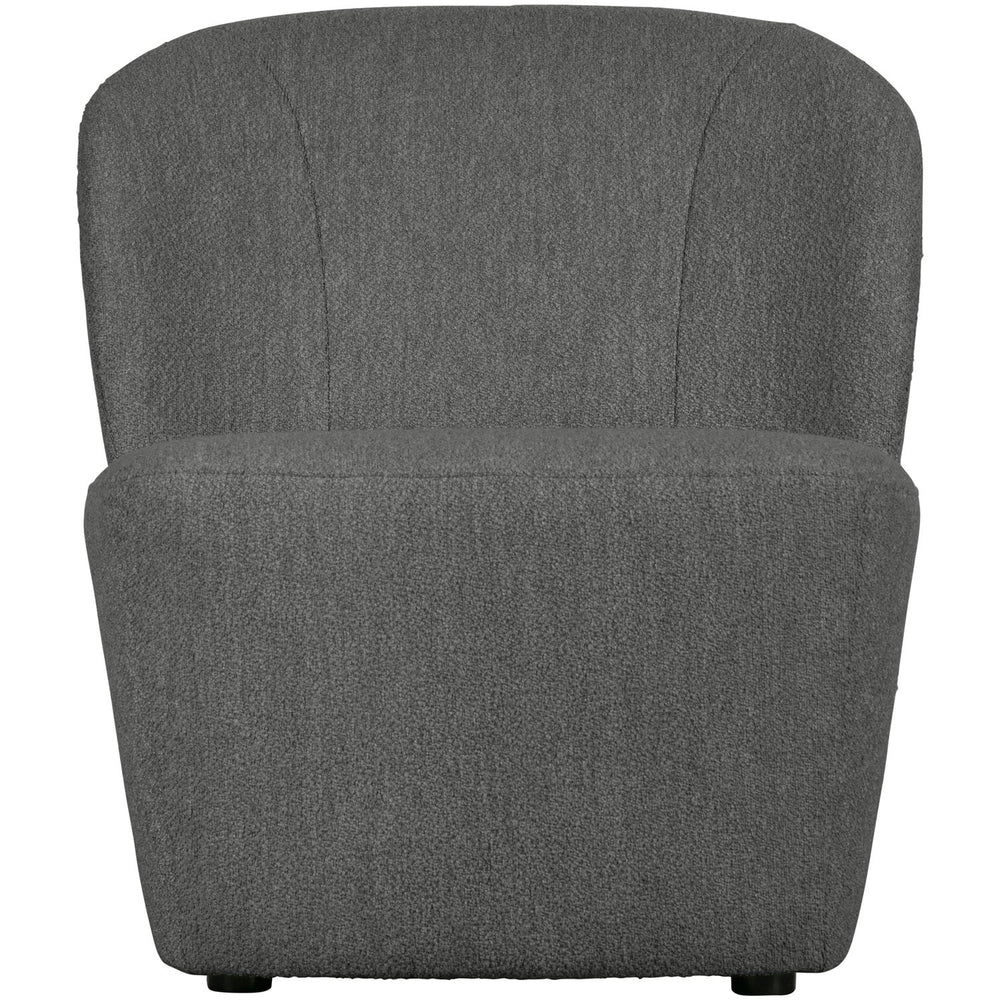 LOFTY armchair bouclé steel grey