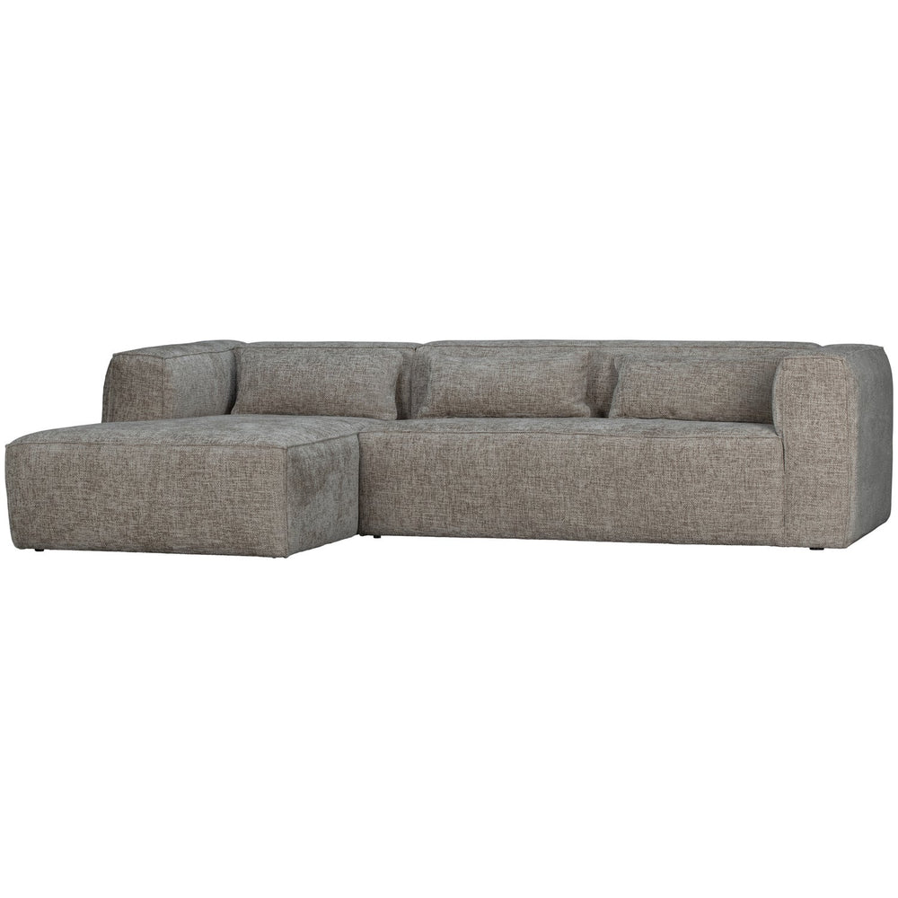 Kampinė sofa BEAN, kairė, Melange Travertin audinys