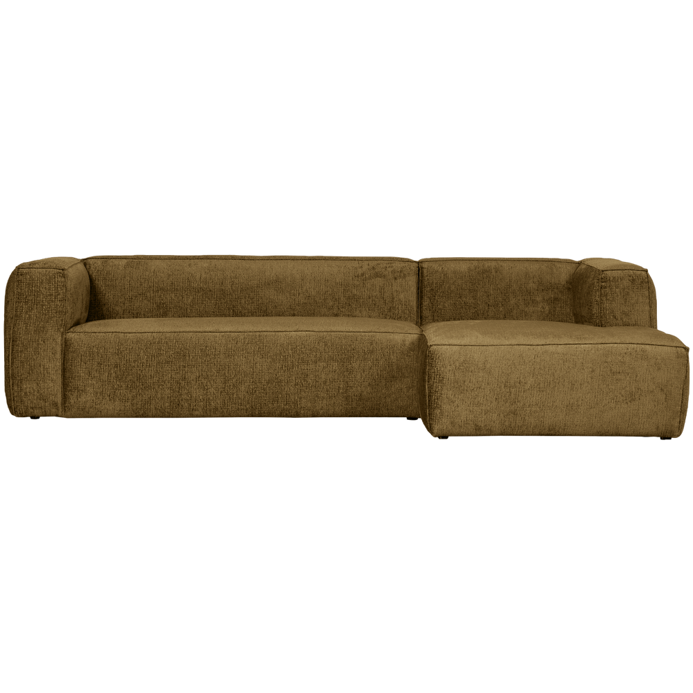 Corner sofa BEAN, right, velour, Spices