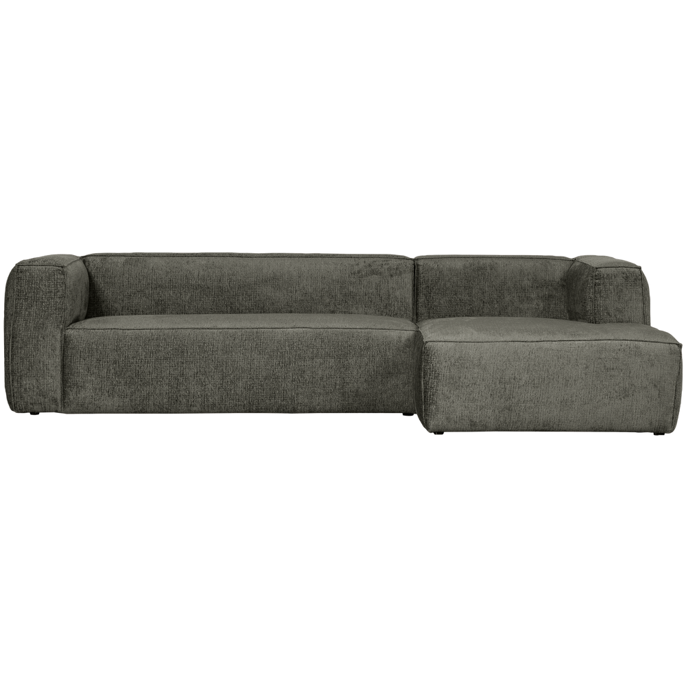 Corner sofa BEAN, right, velvet, Waterplant