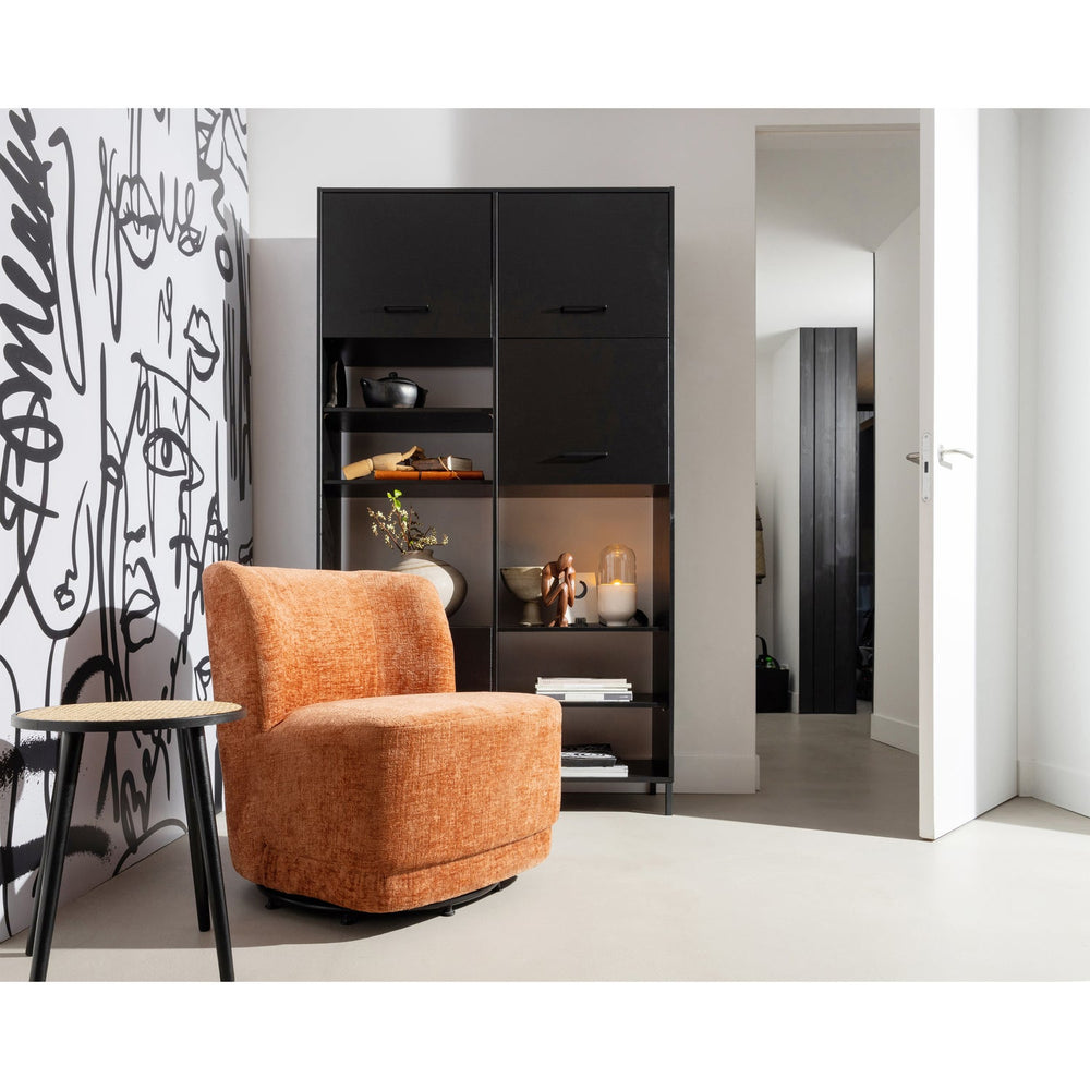 ATTY Armchair, Blossom Velvet, Swivel
