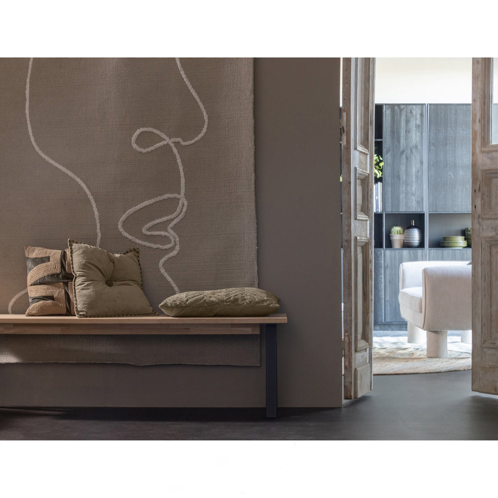 Valgomojo suoliukas TABLO, ąžuolo medienos, su UTRECHT kojomis