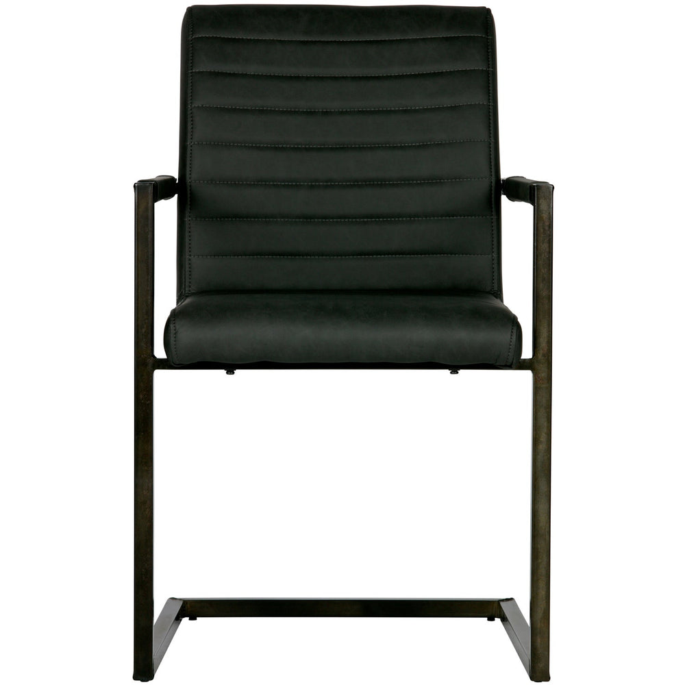 Dining chair BAS, artificial leather, anthracite colour