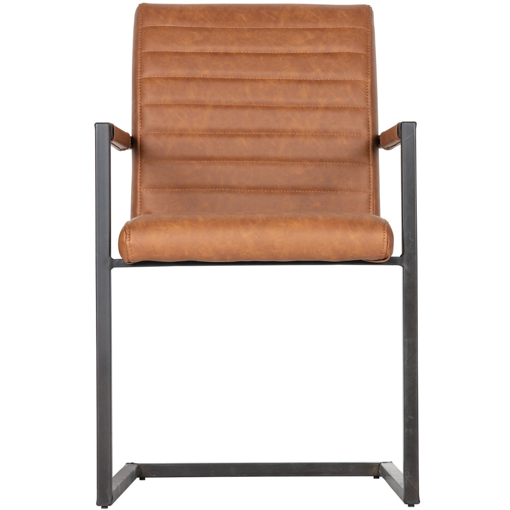 Dining chair BAS, artificial leather, cognac