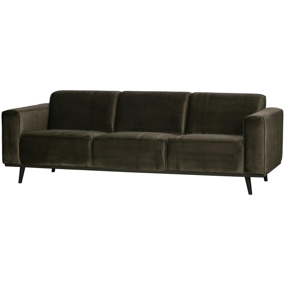 Sofa STATEMENT 3-vietė 230 cm, veliūras šilta žalia
