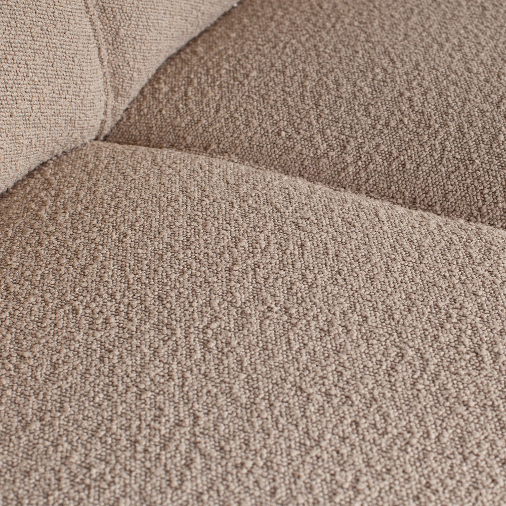 Kampinė sofa STATEMENT dešinioji, bouclé bežinis
