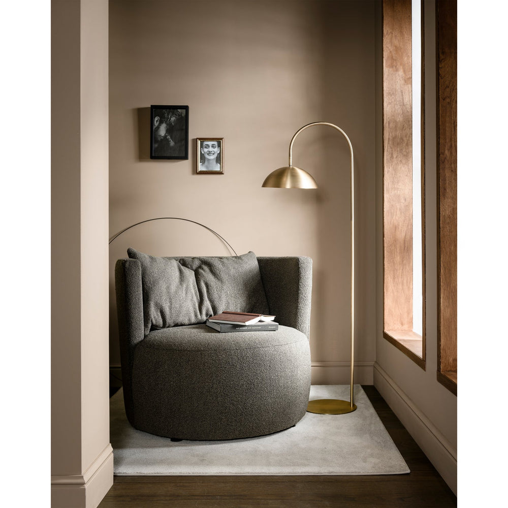 Armchair EXPLORE, bouclé brown