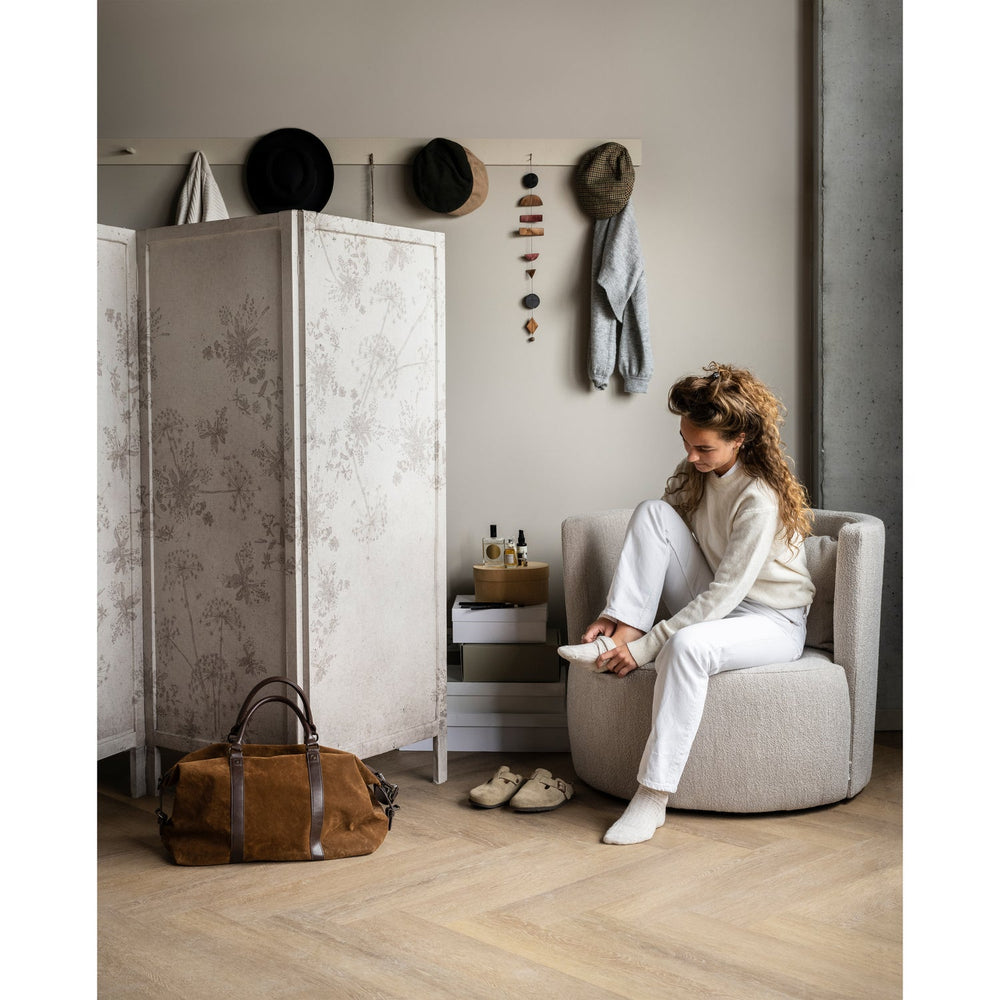 Armchair EXPLORE, bouclé natural