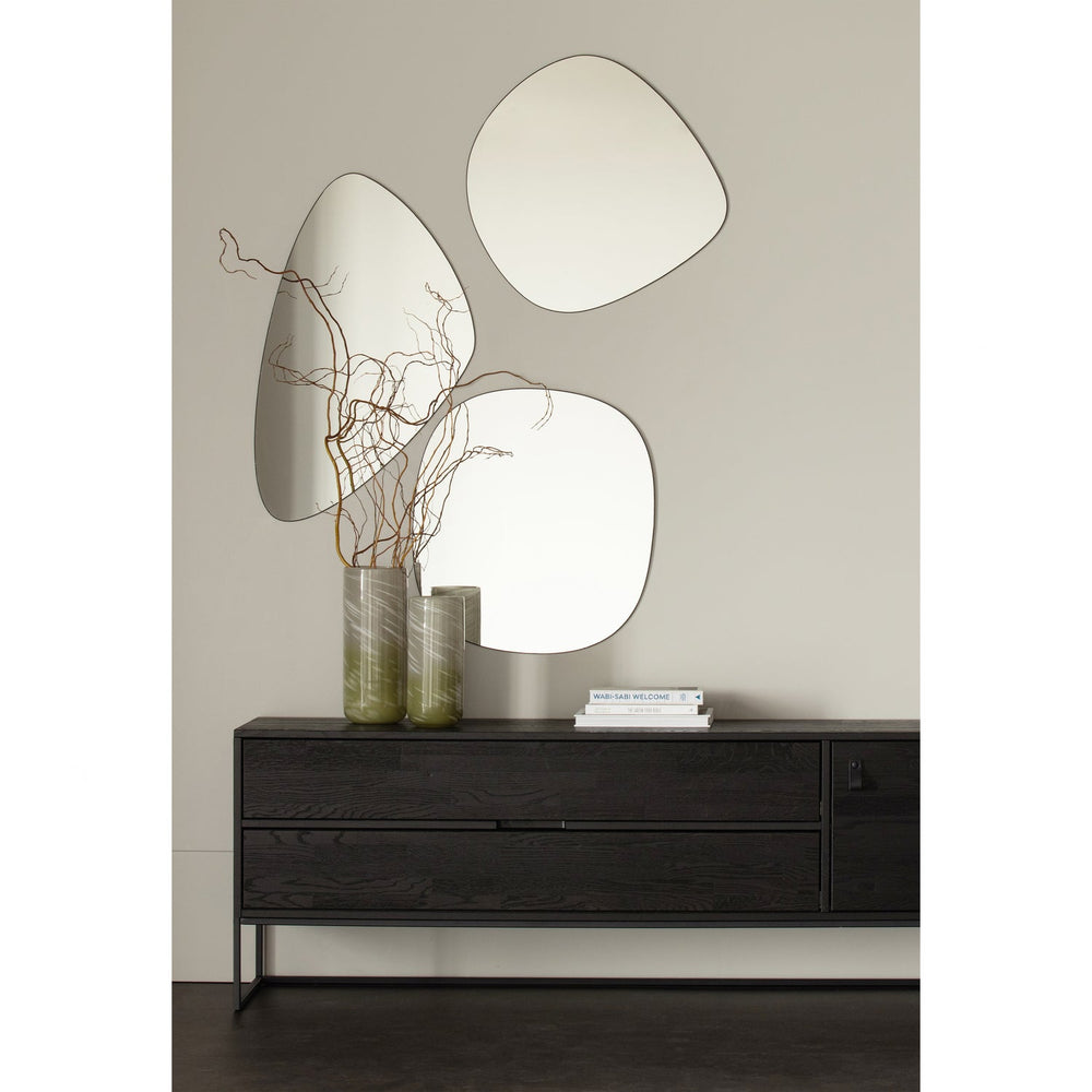 Mirror PHILOU, black, 80x50 cm