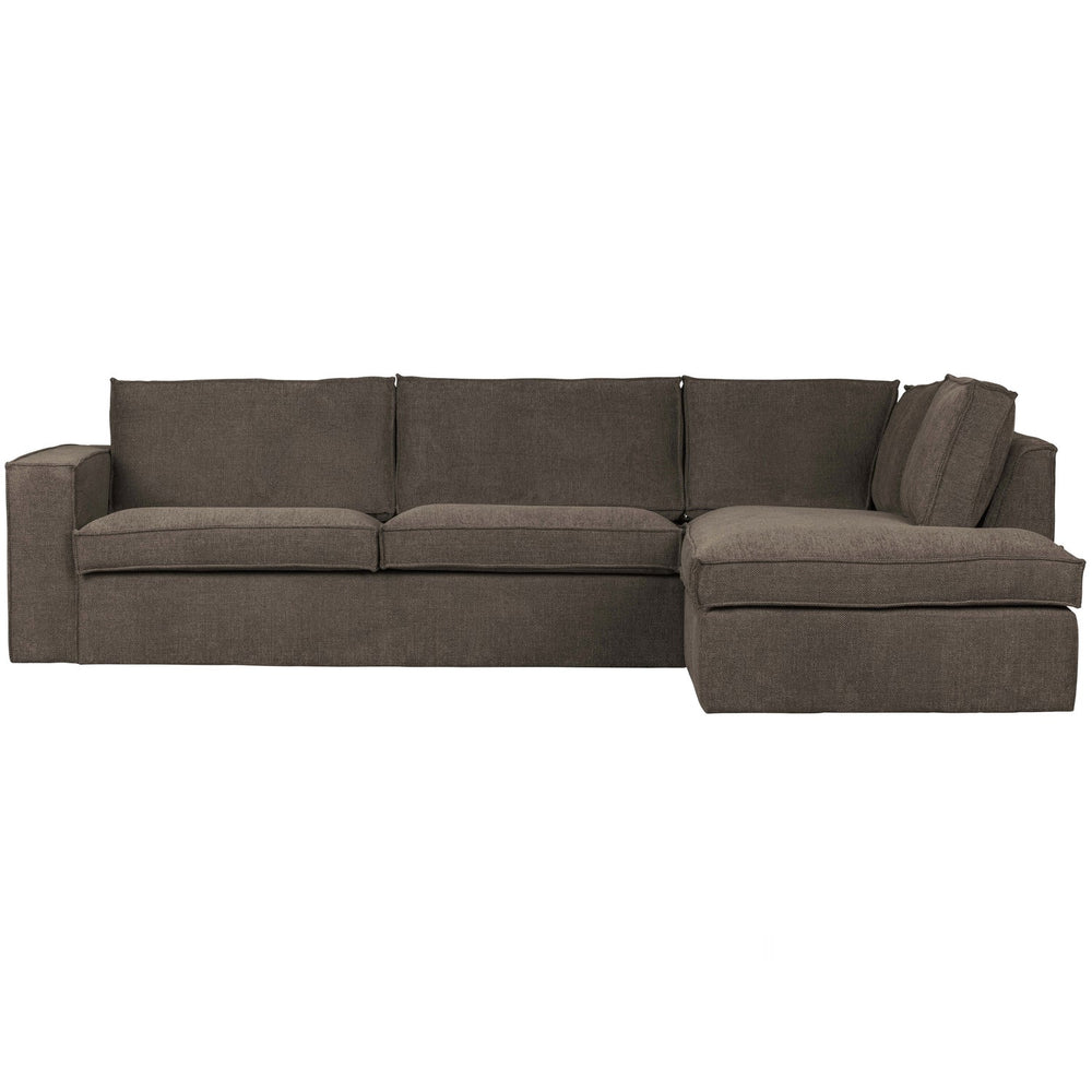Kampinė sofa FREDDIE, dešinė, ruda