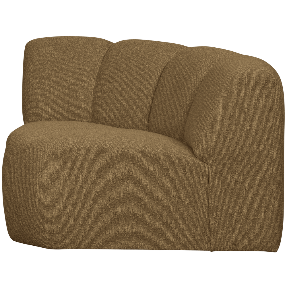 MOJO corner module, bouclé fabric, yellow-brown melange