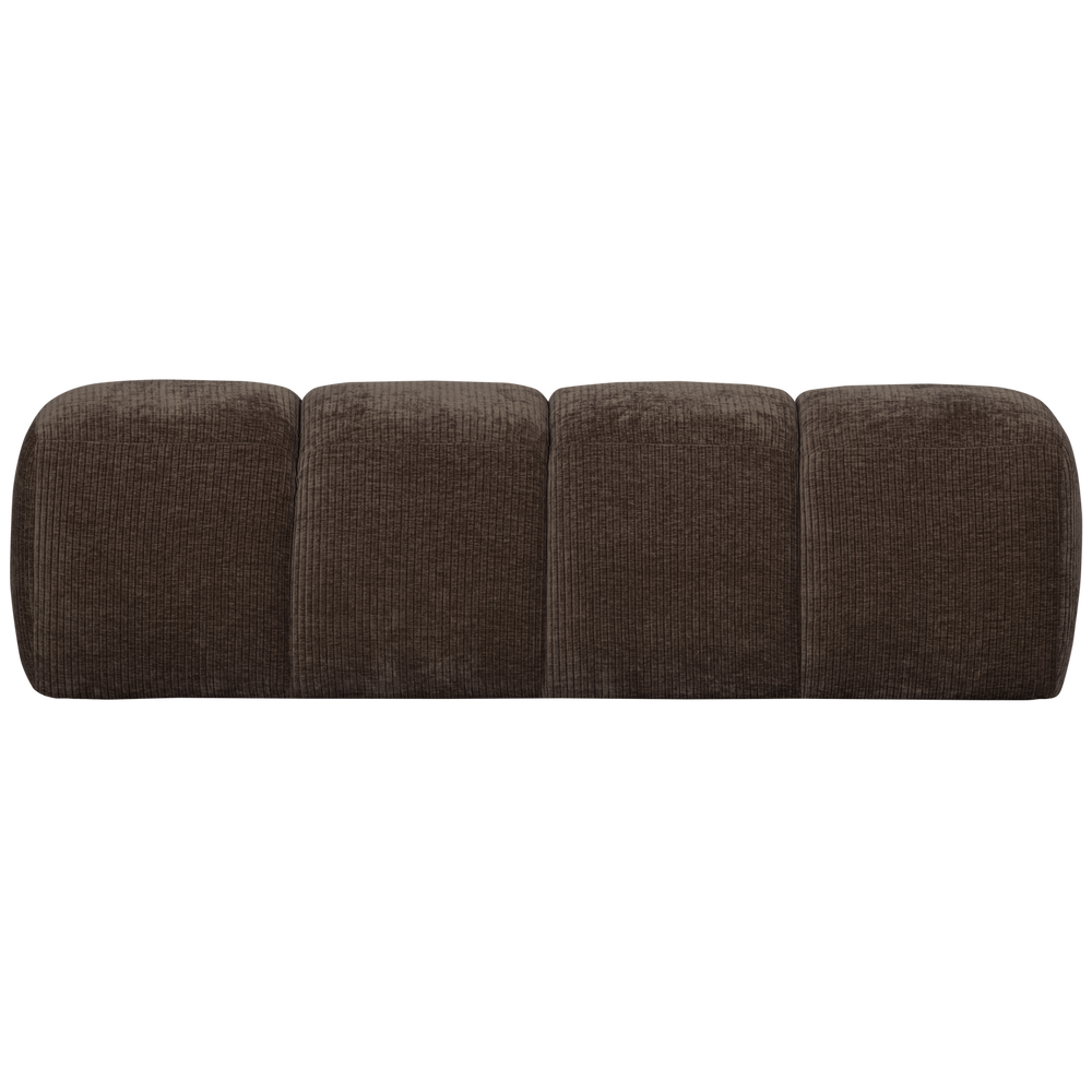 Valgomojo suoliukas MOJO, rifliuotas audinys, Brown