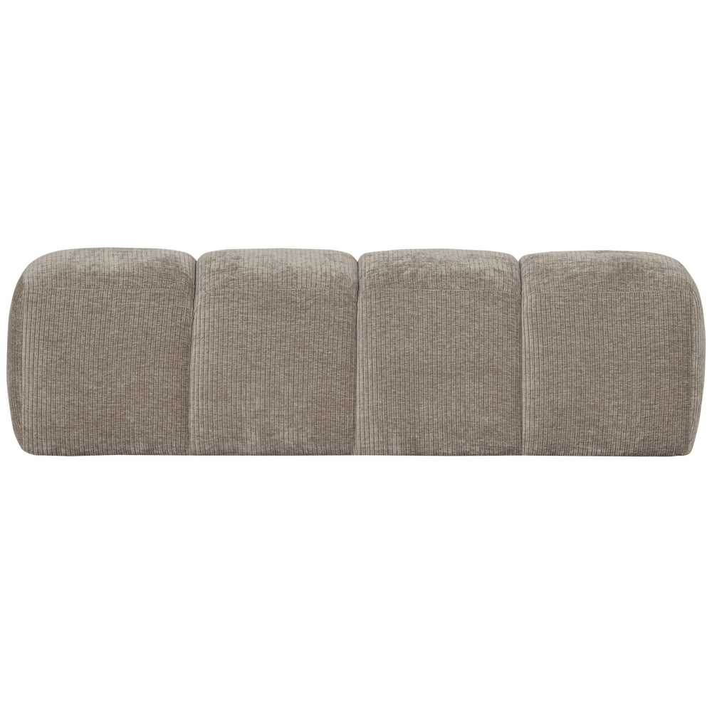 Valgomojo suoliukas MOJO, dryžuotas audinys, medaus spalva