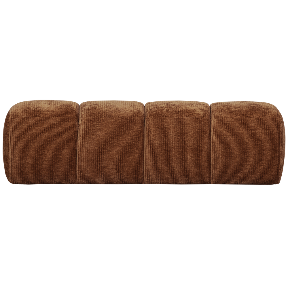 Valgomojo suoliukas su atlošu MOJO, bouclé audinys, Brown Melange