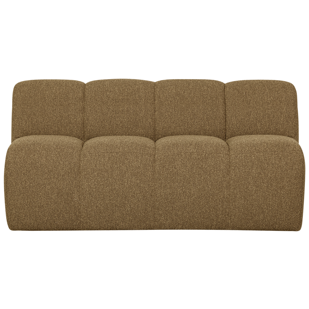 Valgomojo suoliukas su atlošu MOJO, bouclé audinys, rūdžių rudas melanžas