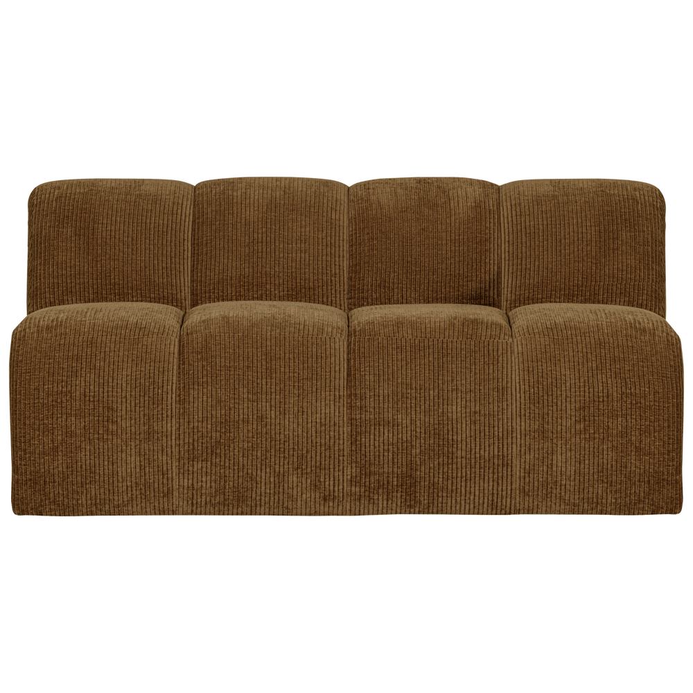 Fotelis MOJO, rifliuotas audinys, Brown