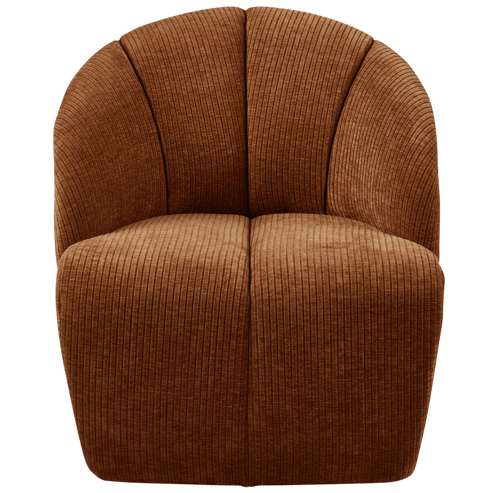 MOJO chaise longue sofa, left, bouclé fabric, Brown Melange