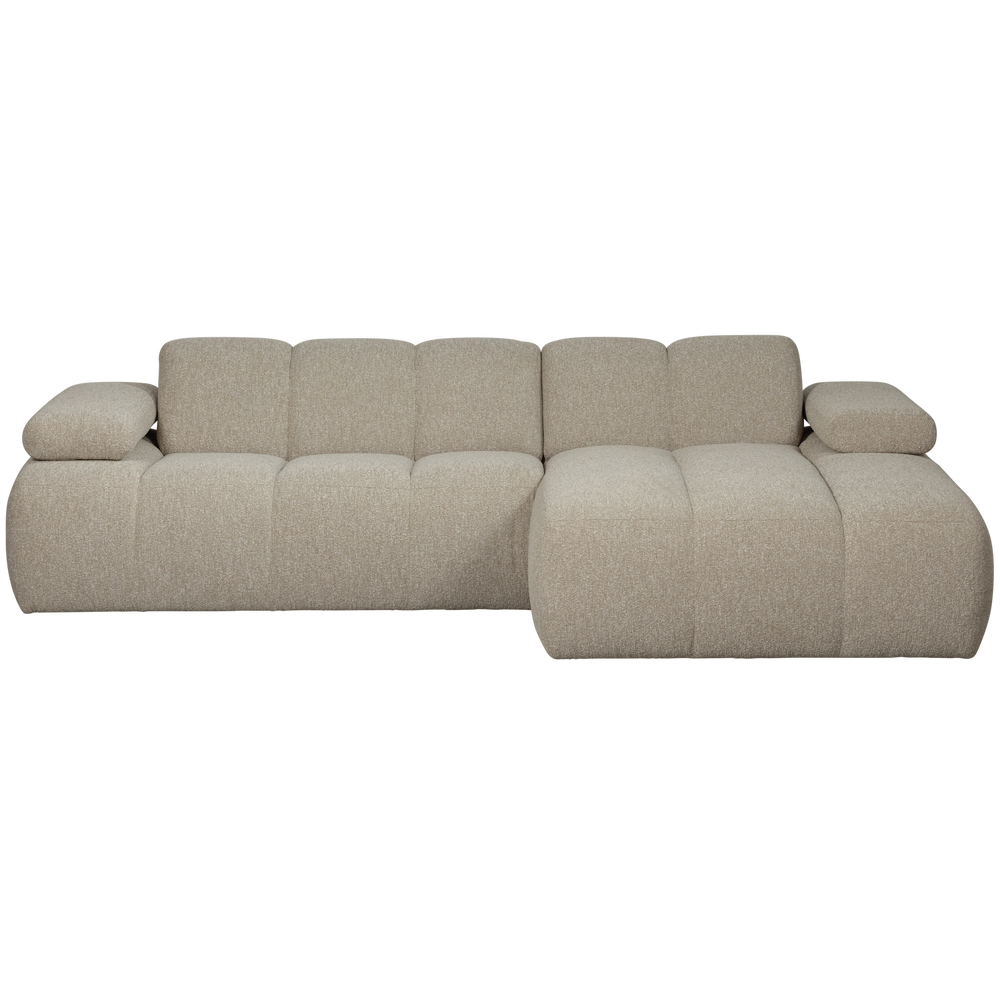 Kampinė sofa MOJO I, dešinė, bouclé, beige spalvos