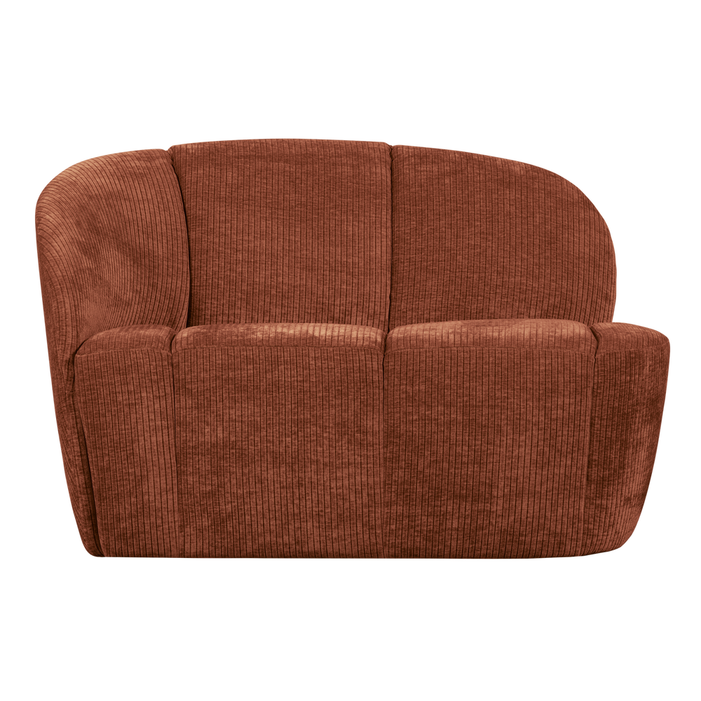 Two-seater element MOJO, without armrests, ribbed fabric, tan