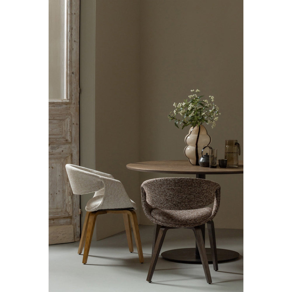 Valgomojo kėdė YOSSI, natūralios spalvos, medinės kojos