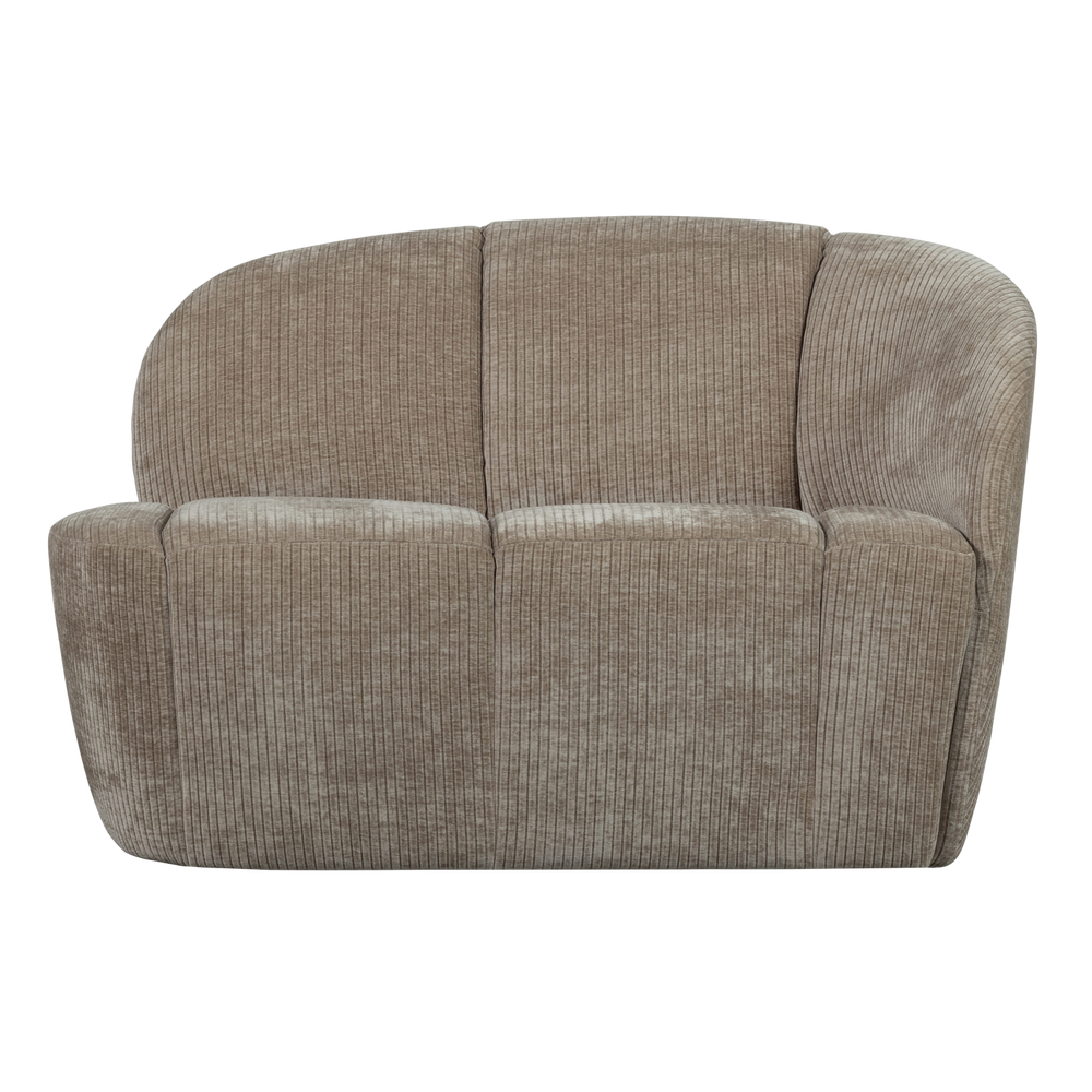 2-seater Armless Element MOJO, right, Woven Rib Fabric, Dark Sand