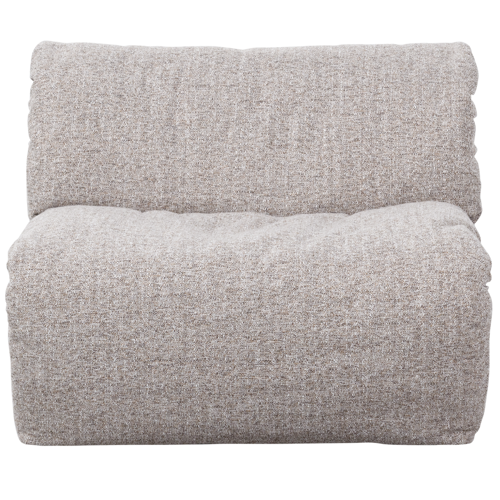1-seater sofa section BAGGY, natural melange