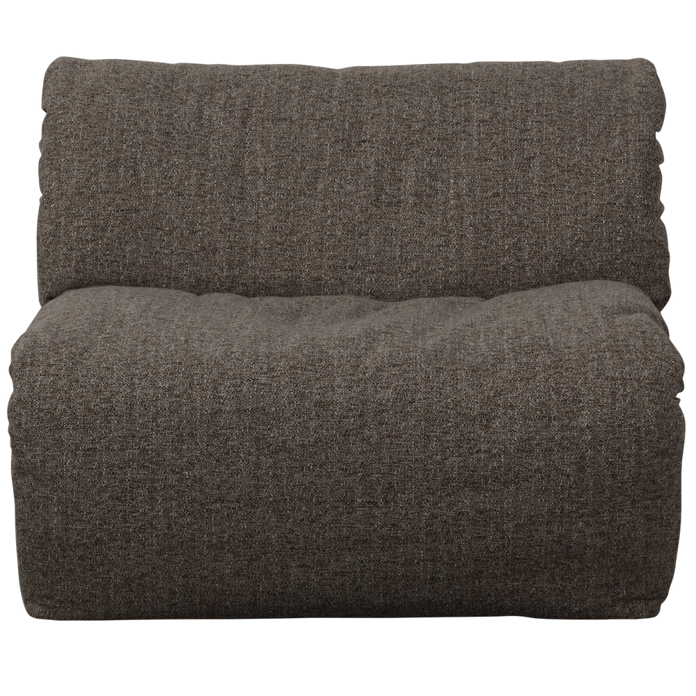 1-seater sofa section BAGGY, warm grey mélange