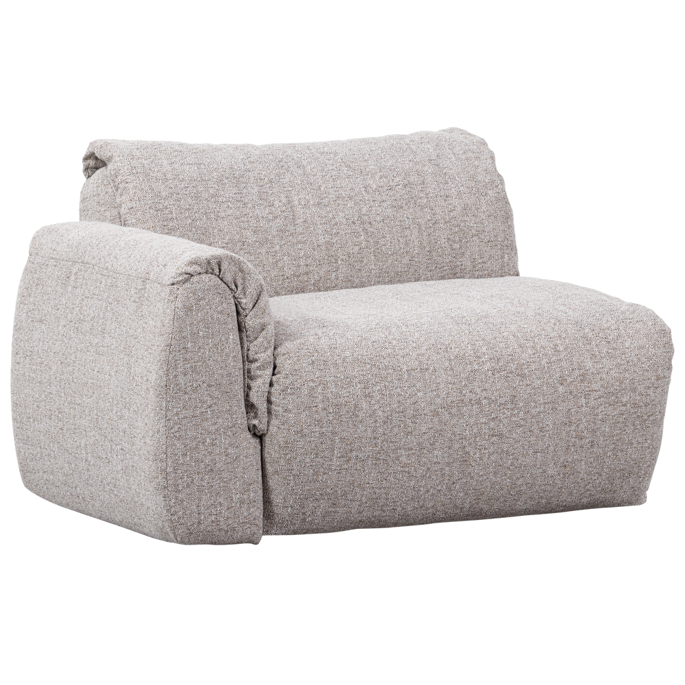 1-vietė sofos dalis BAGGY, kairė, natūralus melanžas