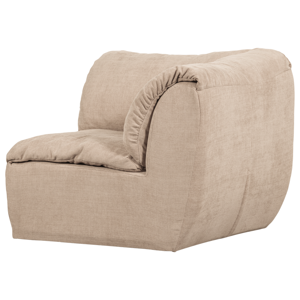 Kampinė sofos dalis BAGGY, austo šenilo audinys