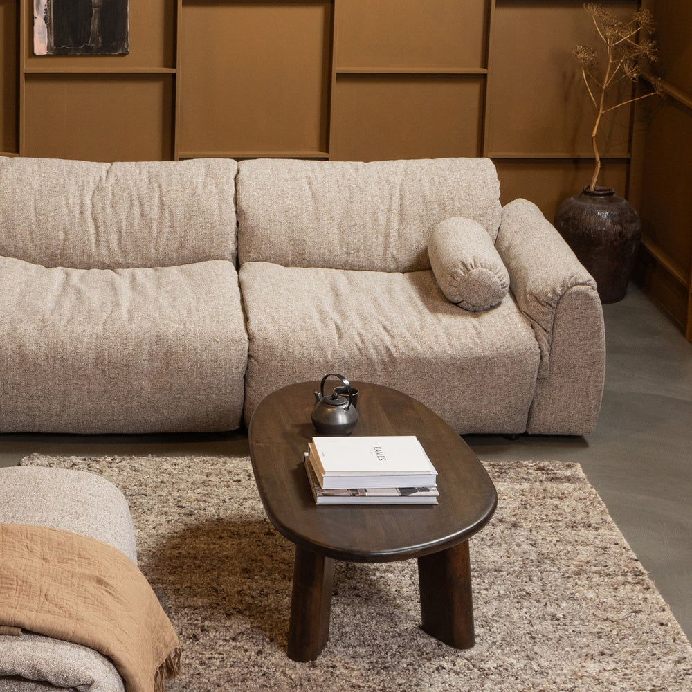 Dekoratyvinė pagalvėlė BAGGY, austo audinio, ruda