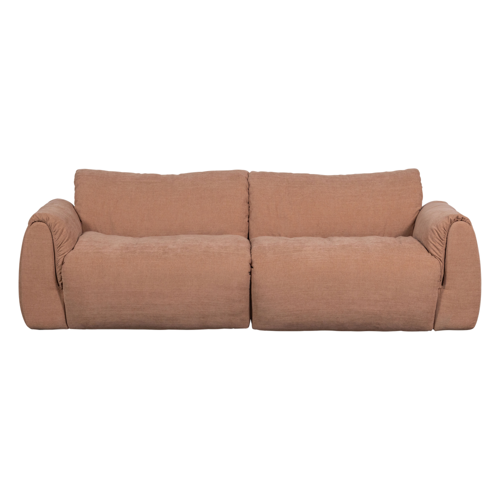 2-vietė sofa BAGGY, austo šenilo audinys, sena rožinė spalva
