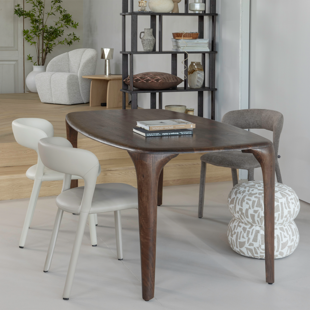 Kėdė NOBLE, odos imitacija, smėlio spalvos