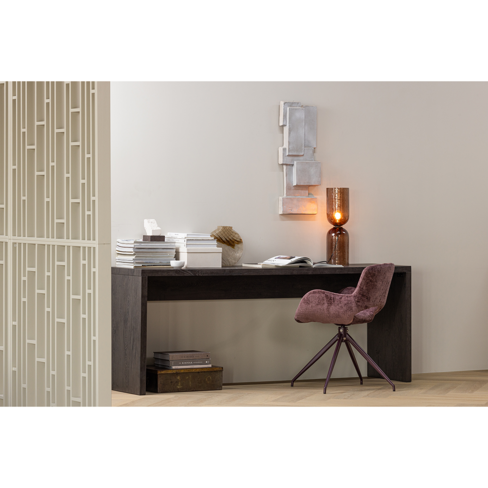 Valgomojo kėdė ELIVA, struktūrinis veliūras, violetinė (komplektas iš 2)