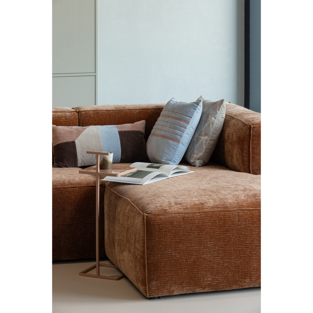 Šoninis staliukas TOSTE, metalas, šviesiai rausva