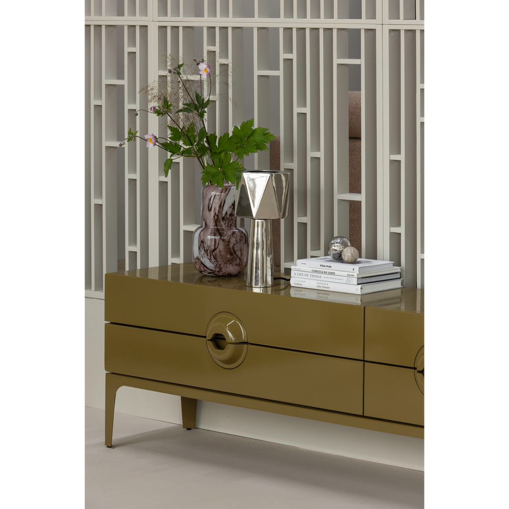 TV spintelė MERGE, mediena, medaus geltona