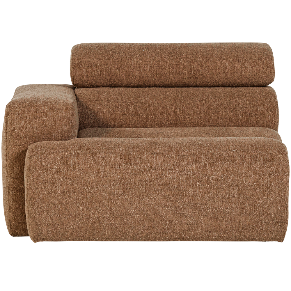 1-vietis elementas NOVI, porankis kairėje, buklė, karamelės ruda