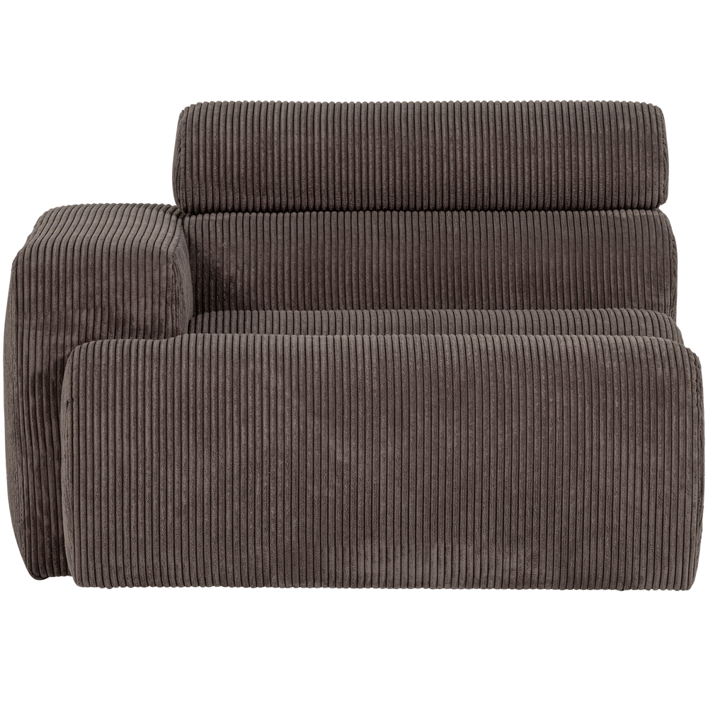 1-vietis elementas NOVI, porankis kairėje, briaunotas audinys, smėlio