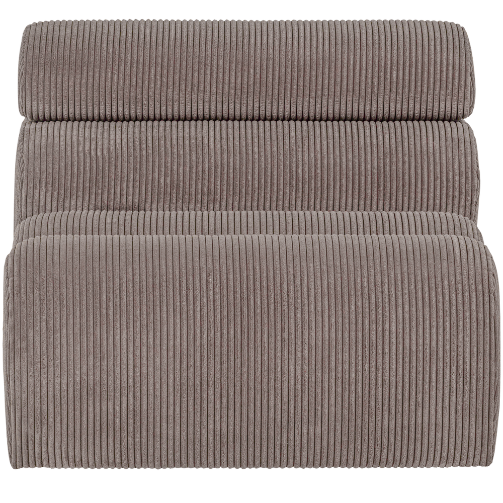 1-seater element NOVI, ribbed fabric, sand color