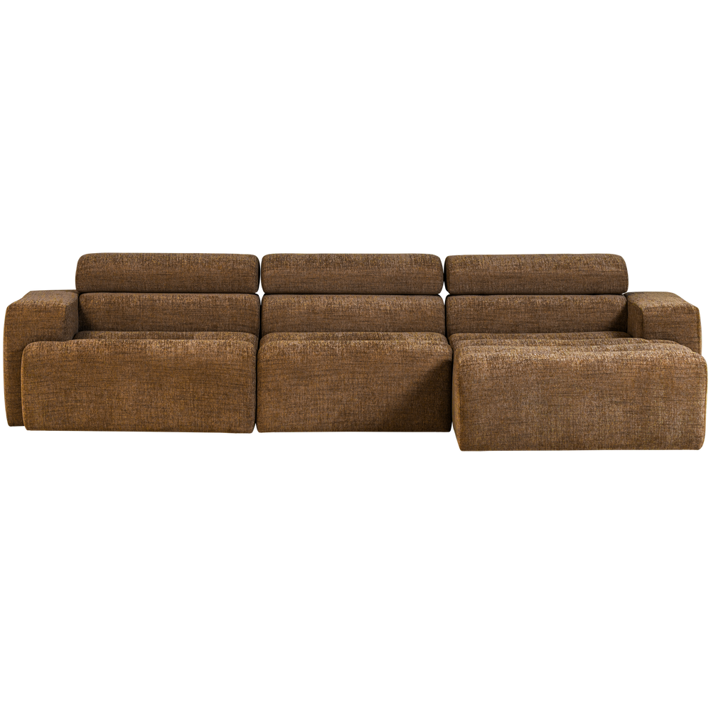 Šezlongo sofa NOVI, dešinė, karamelės melanžas