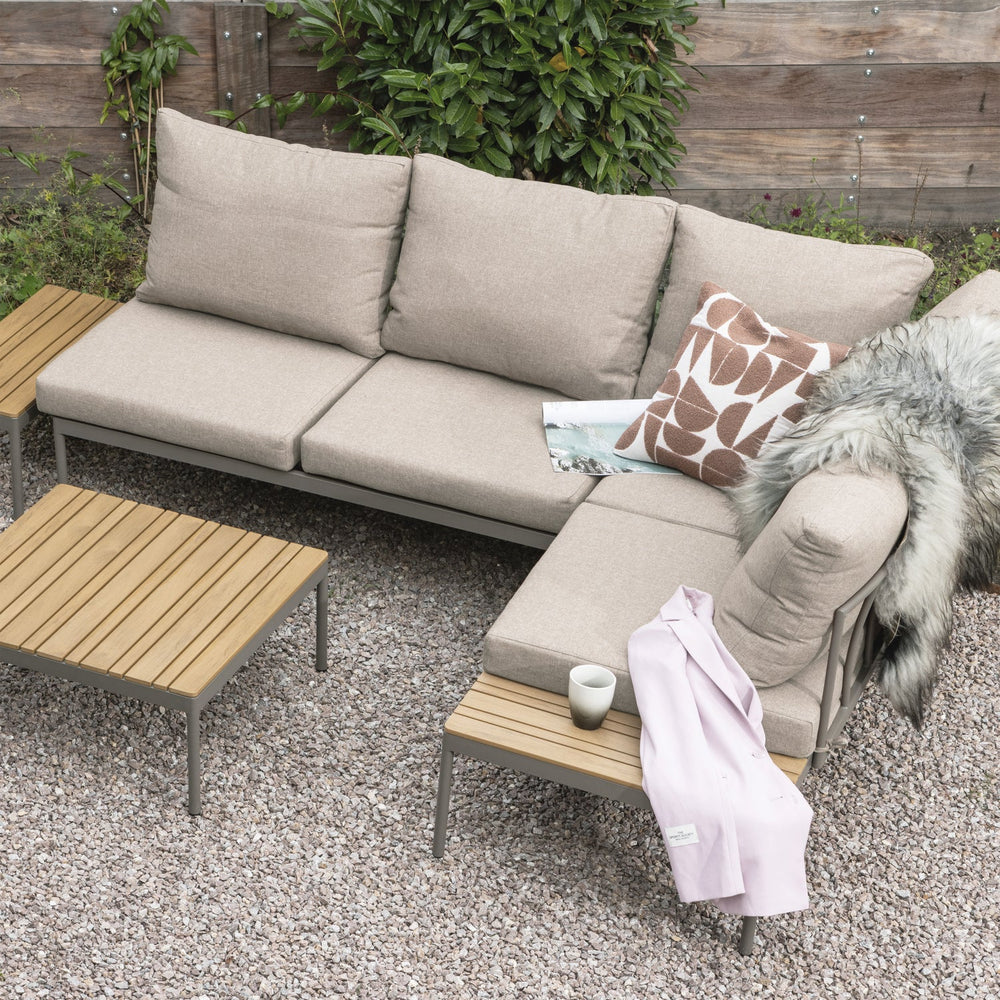 Sodo modulinis poilsio komplektas ZARO, metalas/polywood bežinis