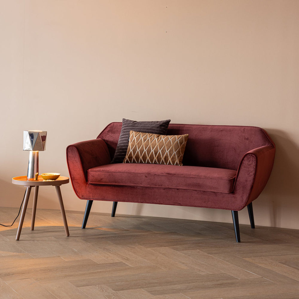 Sofa ROCCO 150 cm, veliūras burgundiškai raudona