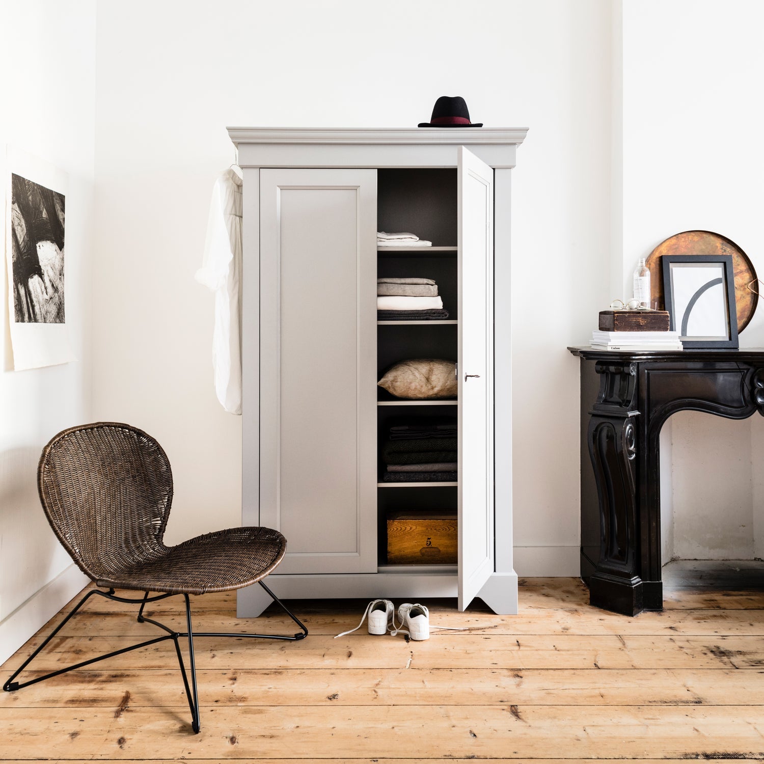 Spinta Isabel, betoninė pilka